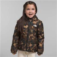 The North Face Kids’ Reversible Mt Chimbo Full-Zip Hooded Jacket - Utility Brown Camo Texture Small Print