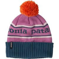 Patagonia Youth Powder Town Beanie - Park Stripe Knit / Light Star Pink (PKLS)