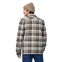 Patagonia Men's Insulated Organic Cotton MW Fjord Flannel Shirt - Ice Caps / Smolder Blue (ICBE)